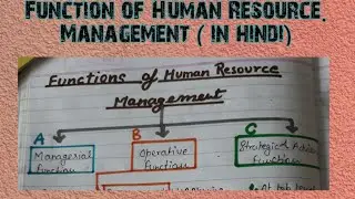 Functions of HRM|managerial function|operative function|advisory function