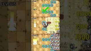 Fifty Bananas Launcher with Plant food vs 100 Sunday Edition Zombies - PvZ 2 #shorts