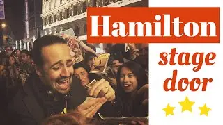 Hamilton on Broadway - stage door with Lin-Manuel Miranda 5/24/16