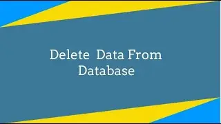 How To Delete Data From Database Table Using php tutorial