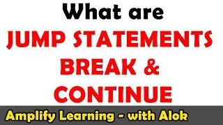 Jump Statements - break and continue in Java | ICSE Class 10 Computer