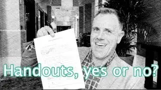 Persuasive Public Speaking For Chiropractors: Should you use handouts?