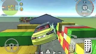 Car Springboard in Port. BeamNG.Drive. Android Gameplay