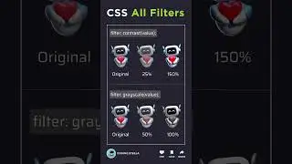 CSS All Filters Explained 🤯 Mastering CSS Filters Tricks 