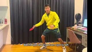 How to use your body correctly for max control and power at the same time on Forehand Topspin
