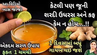 ઉધરસ શરદી કે કફ માત્ર એક મિનિટ માં દૂર થશે - ખાસ જોજો|HOUSE HOLD REMEDY | Gharelu Upay|Gujarati 