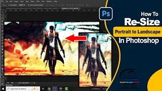 how to portrait to landscape in photoshop 2025 