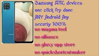 Samsung A12 frp bypass android 11/10/9 one click done 100%