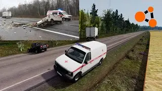 BeamNG.Drive: ДТП на трассе М8 Витебск-Орша| Реконструкция ДТП