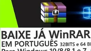 Como baixar WINRAR 5.40 BR 64 bits e 32 bits Windows 10