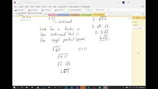 Simplifying Radicals