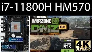 Call of Duty Warzone 2.0 DMZ 4K Ultra  RTX 3070TI intel i7-11800H 4.6 GHz HM570 MAXSUN motherboard