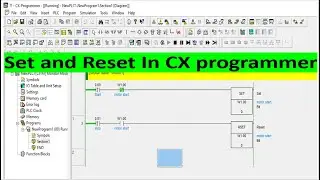 Set and Reset instructions in CX Programmer for beginners || Set and Reset in Omron PLC