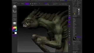 Modeling Hatchling from Concept with ZBrush