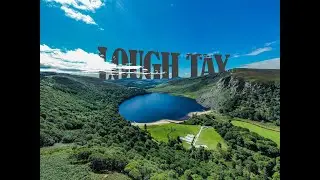 Flying drone in Ireland - Lough Tay (Guinness Lake)