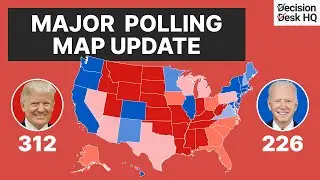 Trump Strengthens His LEAD in Key Battlegrounds on 2024 Election Map