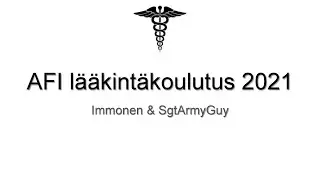 AFI lääkintäkoulutus 2021