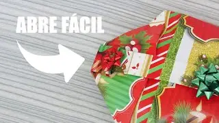 CÓMO ENVOLVER UN REGALO SIN CINTA ADHESIVA Y CON SISTEMA ABRE FÁCIL | Paso a Paso DIY
