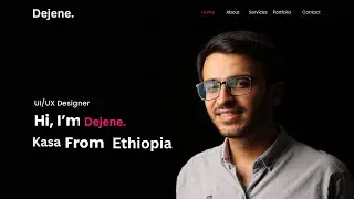 Professional Portfolio Website Design with Only HTML & CSS