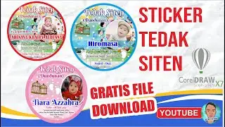 cara desain stiker tedak siten dengan coreldraw gratis download
