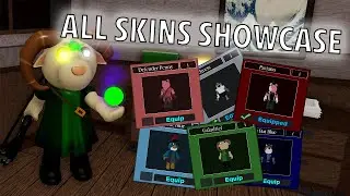 (UPDATED) All SKINS Showcase in Piggy: Branched Realities! | Roblox