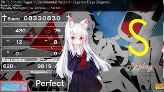 Osu: JIN ft. Shoichi Taguchi - Kagerou Days [Kagerou] FC 98.19%