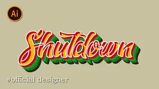 How to design a Retro effect in a short time in Adobe Illustrator cc||new tutorial 2021||