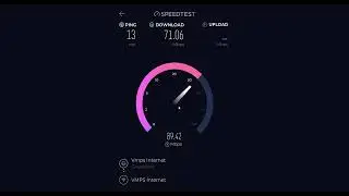 VMPS Fiber ( 100Mbps Plan )Speed Test in NCR