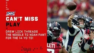 Drew Lock Threads the Needle for a Noah Fant TD!
