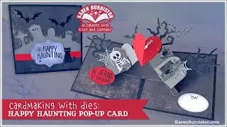 Cardmaking with Dies: Happy Haunting Pop up Card