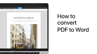How to convert PDF to Word on Mac