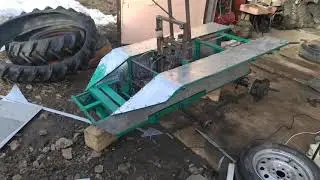 Самодельный гусеничный трактор , каркас и покраска часть 6