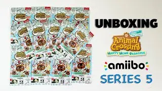 Unboxing New Animal Crossing Amiibo Cards Series 5 (Happy Home Paradise)