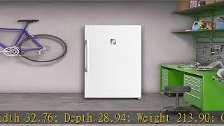 Midea 21-cu. ft. Upright Freezer-White