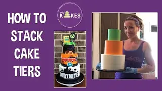 HOW TO STACK CAKE TIERS EVENLY - NO MORE CROOKED CAKES!