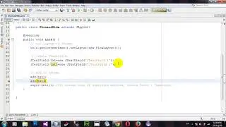 How to Show and Hide JTextfield using Java Applet and AWT in Netbeans