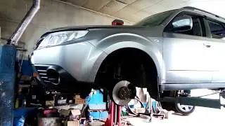 Subaru Forester / Субару Форестер 2008г. Замена задней ступицы ###