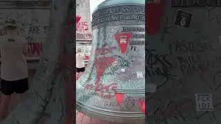 Pro-Palestine Protesters Vandalize Freedom Bell in Washington, D.C.