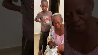 Grandma meets newborn grandson for the first time💃😍#shorts #shortvideo #viralvideo