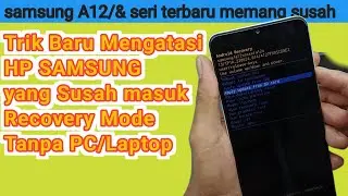 Cara Baru Hapus POLA/PIN/SANDI Hp Samsung Yang Susah Masuk Recovery Mode tanpa PC/laptop