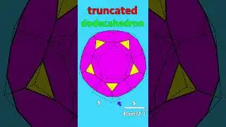 Why is it called a truncated Dodecahedron? #shorts