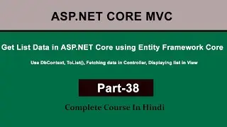 Get List Data in ASP.NET Core using Entity Framework Core