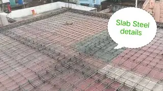 Hidden Beam details //Slab Steel Binding work #reinforcement #construction #steel #civilengineering