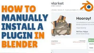 How to manually install a plugin in blender