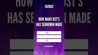 Seungmin SKZQUIZ #1 
