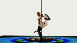 Helen Parr & Violet Parr  Cosplay (Incredibles, Elastigirl) Sexy Dance