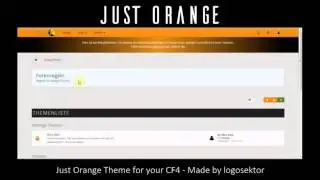 Preview Theme "Just Orange"