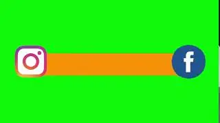 Facebook and Instagram in one  Effect on video green screen sample for video editing