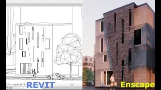 Revit+Enscape - tutorial exterior rendering office building - Part 01