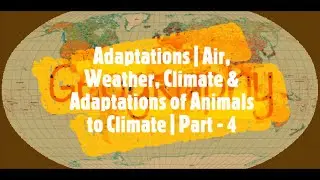 Adaptations | Air, Weather, Climate & Adaptations of Animals to Climate | Part - 4 | Geography